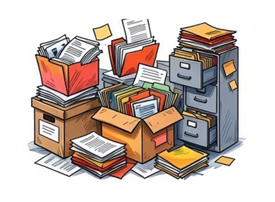 Disorganized paper records